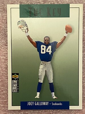 1995 Upper Deck CC #U82 Joey Galloway Seattle Seahawks The Key