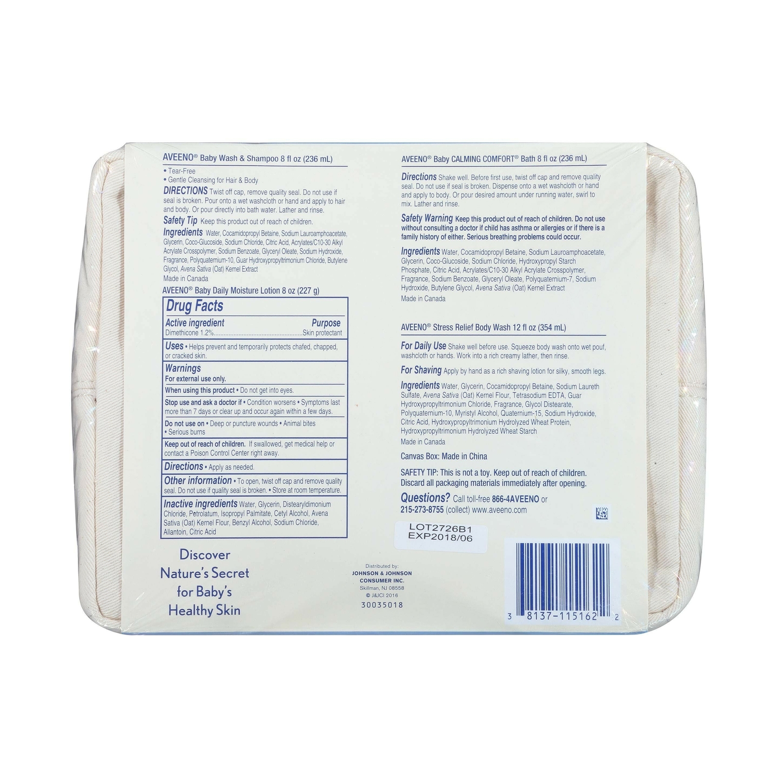 aveeno baby gift set