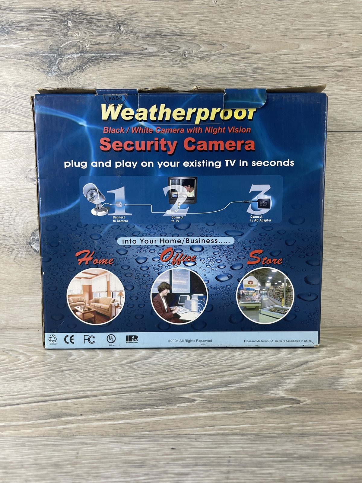 IP56 Weatherproof Security Camera Night Vision Digitizing Single Camera NIB