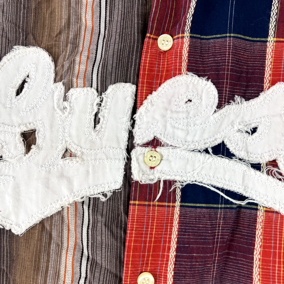 Vintage Guess Jeans shirt cotton Button up Mens Size L Y2K back graphic print - image 4 of 4