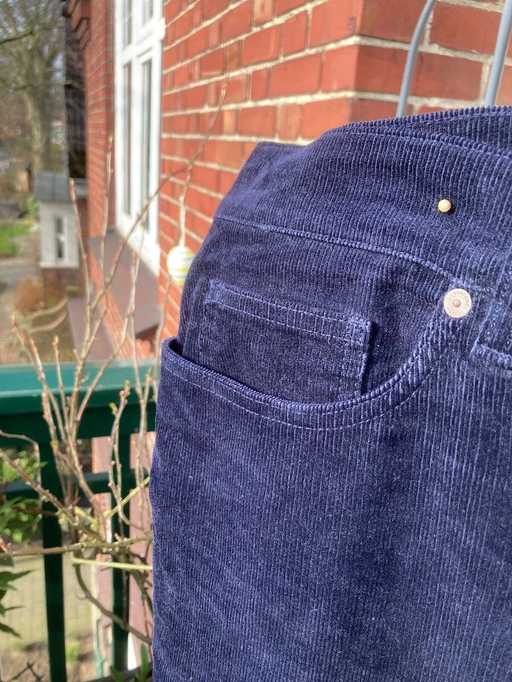 Lands End 5 Pocket Cord Hose super bequem dunkelblau GR.58 NEU - Bild 3 von 4