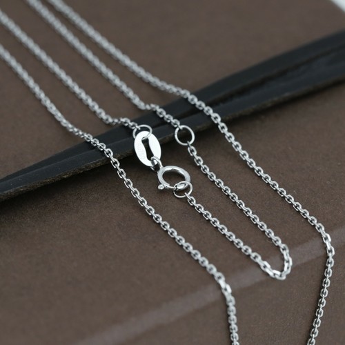 Genuine 18CT Solid WG Fine Square Trace Chain 40cm/45cm Adjustable - Bild 6 von 6
