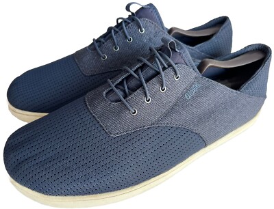 Olukai Mens 10 M Nohea Moku NoTie Laces Casual Slip-On Sneakers Blue Mesh Olukai Nohea Moku NoTie Laces Casual Slip-On Sneakers Blue  main image 2