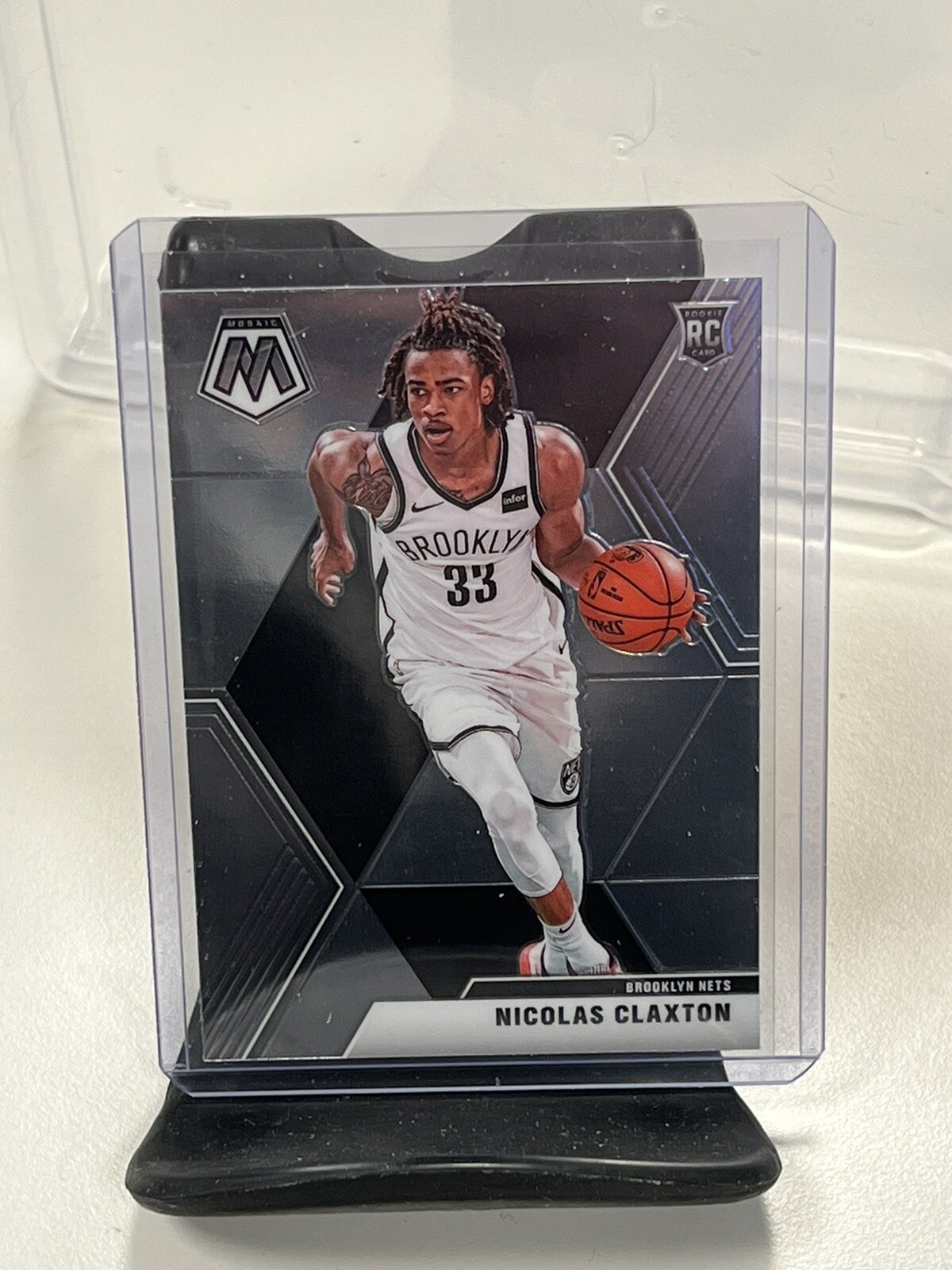 Nicolas Claxton 2019-20 Panini Mosaic Base Rookie Card RC #236 Brooklyn Nets