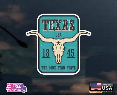 TEXAS LONE START STATE CAR DECAL STICKER LAMINATED CUSTOM SIZE DM ME FREE GIFT