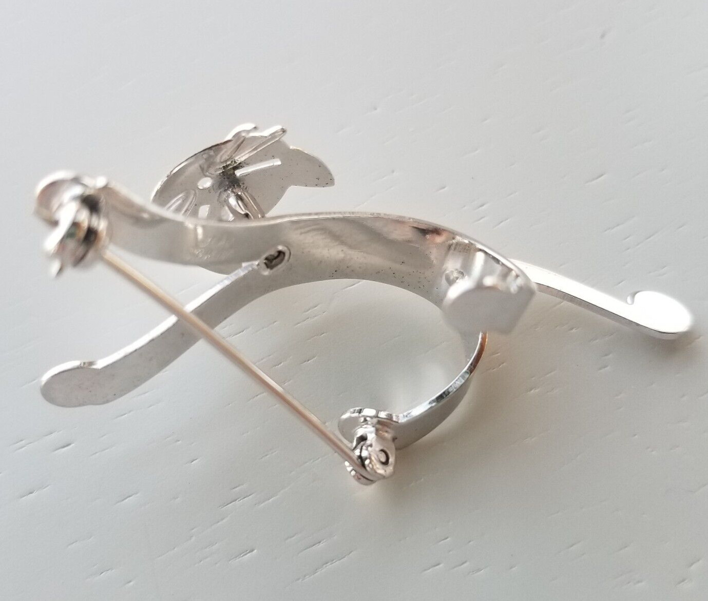 Solid Sterling Silver 925 3D Cat Figural Movable … - image 3