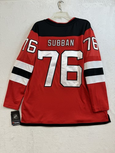 Women's Fanatics P.K. Subban Red New Jersey Devils Home Breakaway Jersey X-Large - Picture 6 of 9