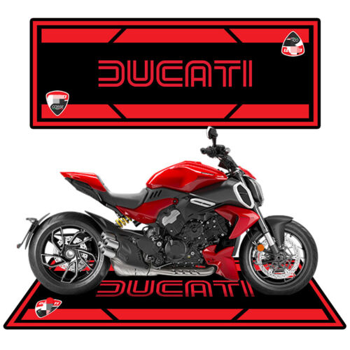 Garage Carpet For Ducati Motorcycle Bike Floor Pit Mat Workshop Home 220x80cm - Picture 2 of 4