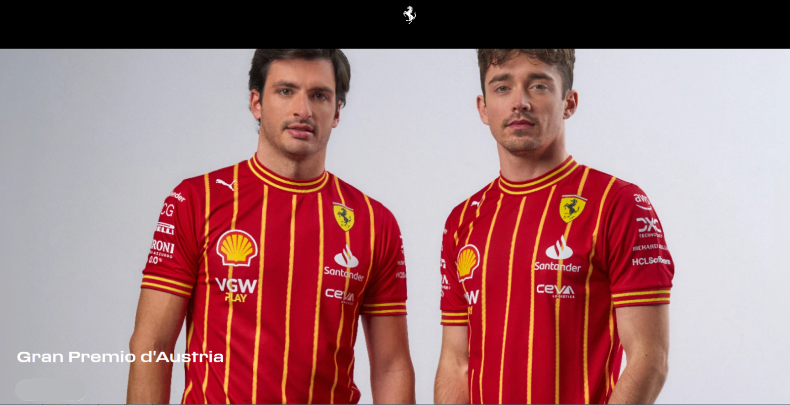 Maglia da Football 55 Sainz Puma per Scuderia Ferrari Austria Special Edition M