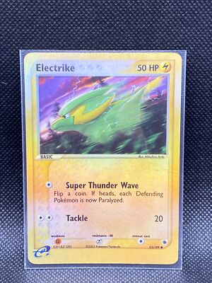 Pokemon TCG - Electrike 53/109 EX Ruby and Sapphire Reverse Holo Card ...