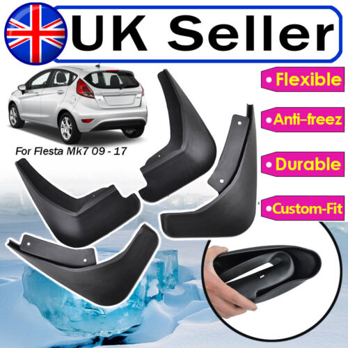 New Fit For Ford Fiesta MK7 2009-2017 Set of Front and Rear Mud Flaps /Guards - Picture 1 of 7