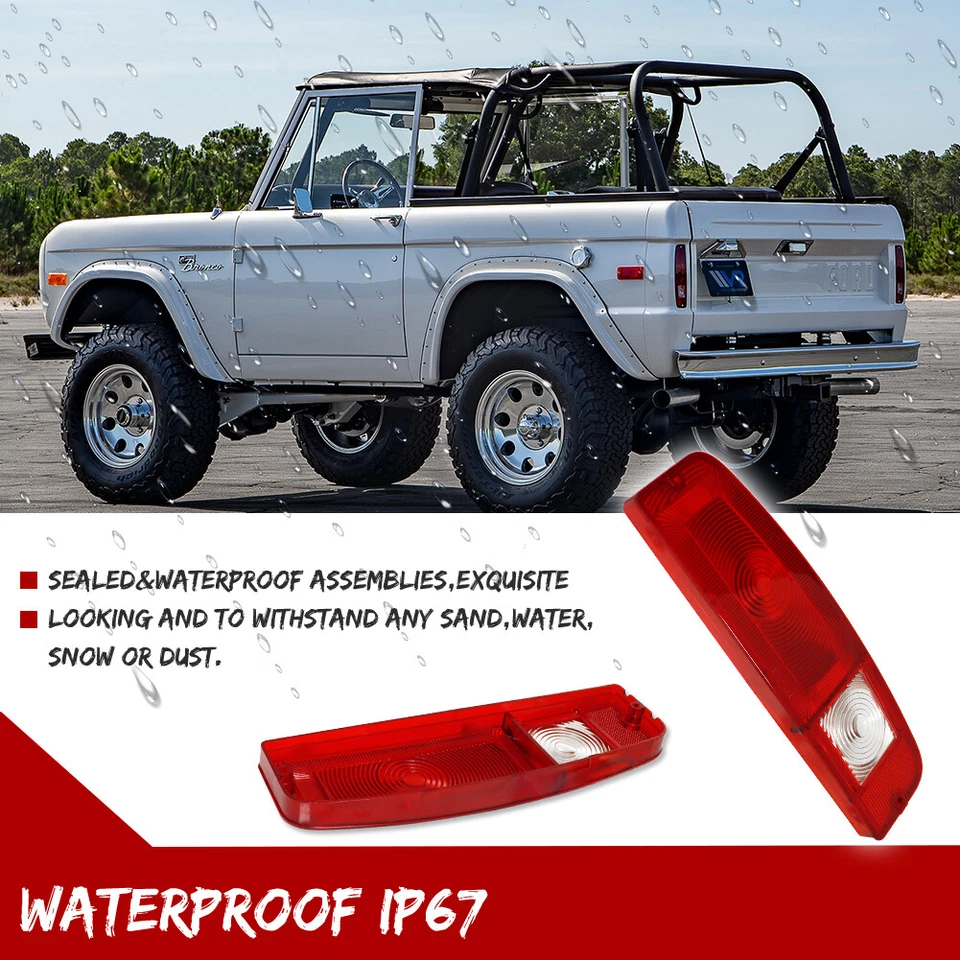 Juego de pares de lentes traseras para camioneta Ford F100/250/350/E100/E200 1967-1972 Foto 4 de 4