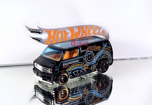 2023 Hot Wheels Design Lab Custom '77 Dodge Van Black Loose - Picture 1 of 3