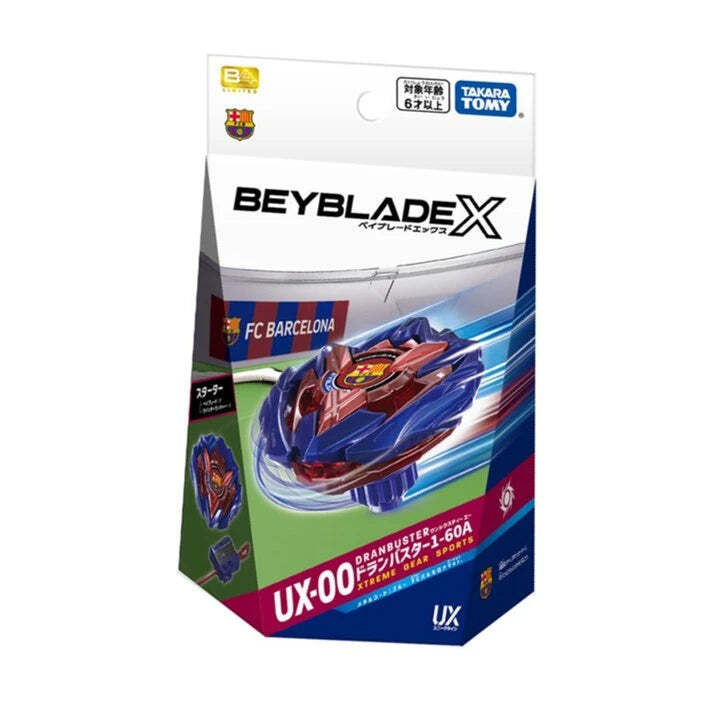 スポーツトイ・アクショントイ Beyblade UX-00 Barcelona Beyblade x Takara Tomy Beyblade X UX-00 Starter Dranbuster FC Barcelona ver