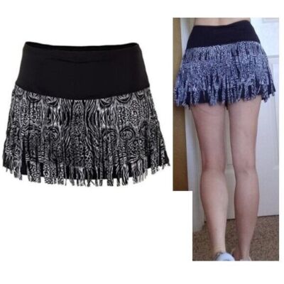 Nwt Lucky In Love Fringe Tennis Skirt Skort Shorts M Medium