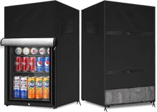 Outdoor Refrigerator Cover, Waterproof Upright Mini Upright Freezers Cover, Beve