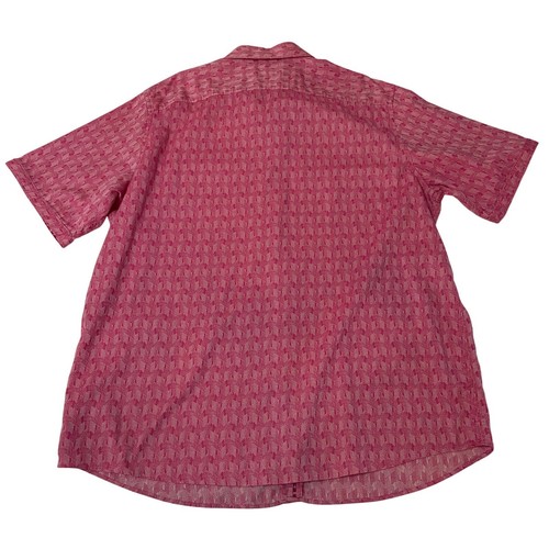 Robert Graham Hemd Herren 2XLT Rosa Geometrisches Muster Button Down Kurzarm - Bild 8 von 10