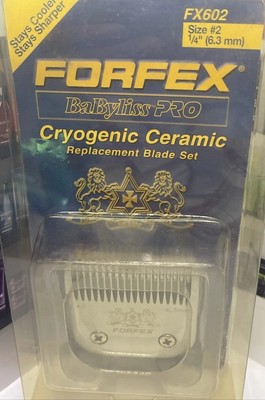 BaBylissPRO Fortex Blades Size #2 1/4 5/32'' (6.3 mm) Ceramic, Model #FX602