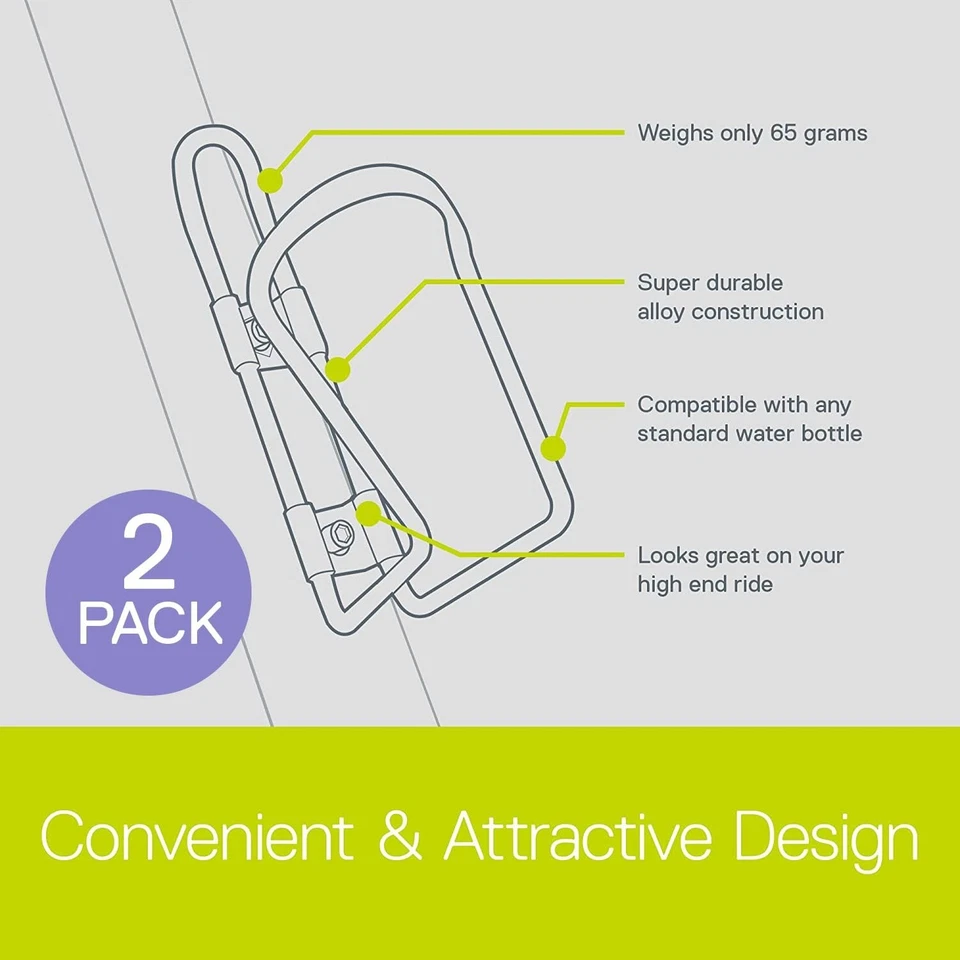 Lightweight Bike Water Bottle Holder by Delta Cycle - Bottle Cage Holder Moun... - Image 3 of 4