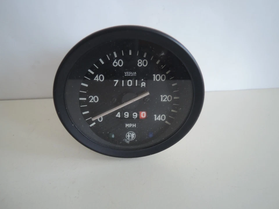 ALFA ROMEO 1750 BERLINA Used Original VEGLIA BORLETTI 140 MPH SPEEDOMETER - Image 3 of 4