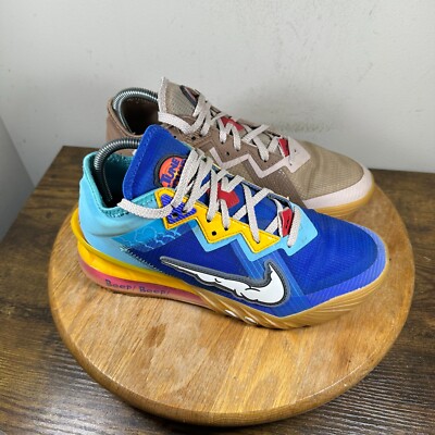 Nike LeBron 18 Low Wile E. vs Roadrunner Space Jam Men's Size 7 Shoes CV7562-401