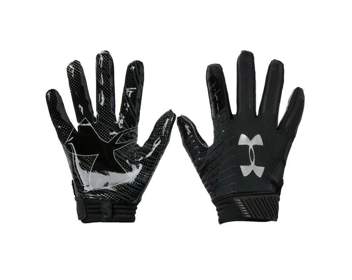 Under Armour SPOTLIGHT ADULT Football Gloves Style 1326218-001 BLACK