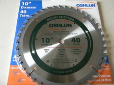 Oshlun  10" 40t General Purpose Saw Blade  SBW-100040