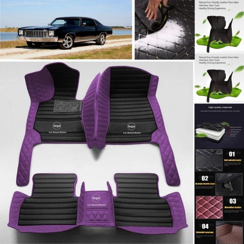 For Chevrolet Monte Carlo 2000-2025 Car Floor Mats Waterproof Custom PU Leather - Imagen 20 de 36
