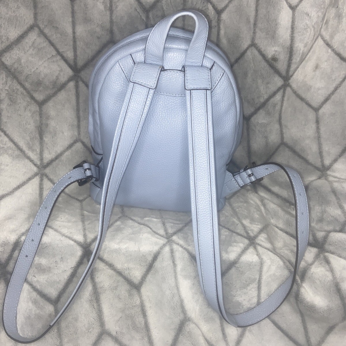 Michael Kors Studded Leather Backpack Blue | eBay