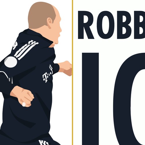Arjen Robben Volley Goal Series, 2010 Bayern Munich-Man U. Print/Poster/Wall-Art - Picture 3 of 14