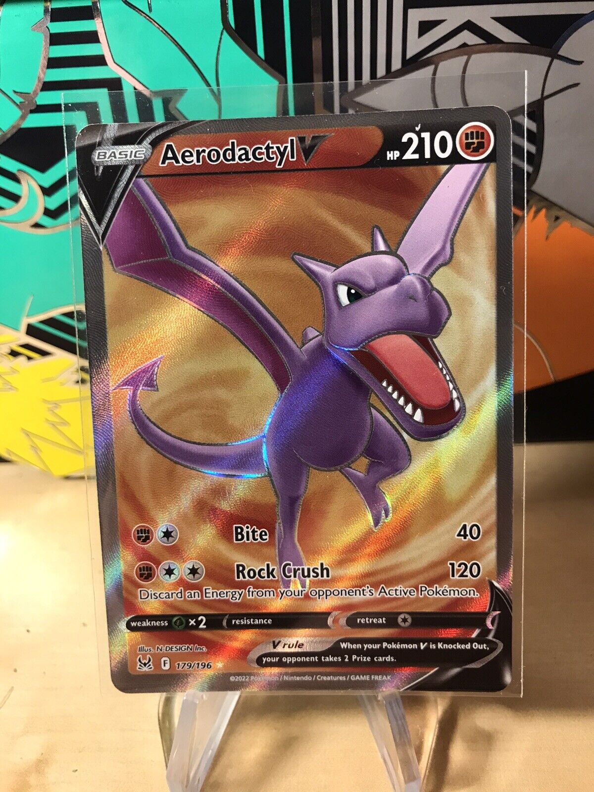 Aerodactyl V Full Art - 179/196 - Lost Origin – Card Cavern Trading Cards,  LLC