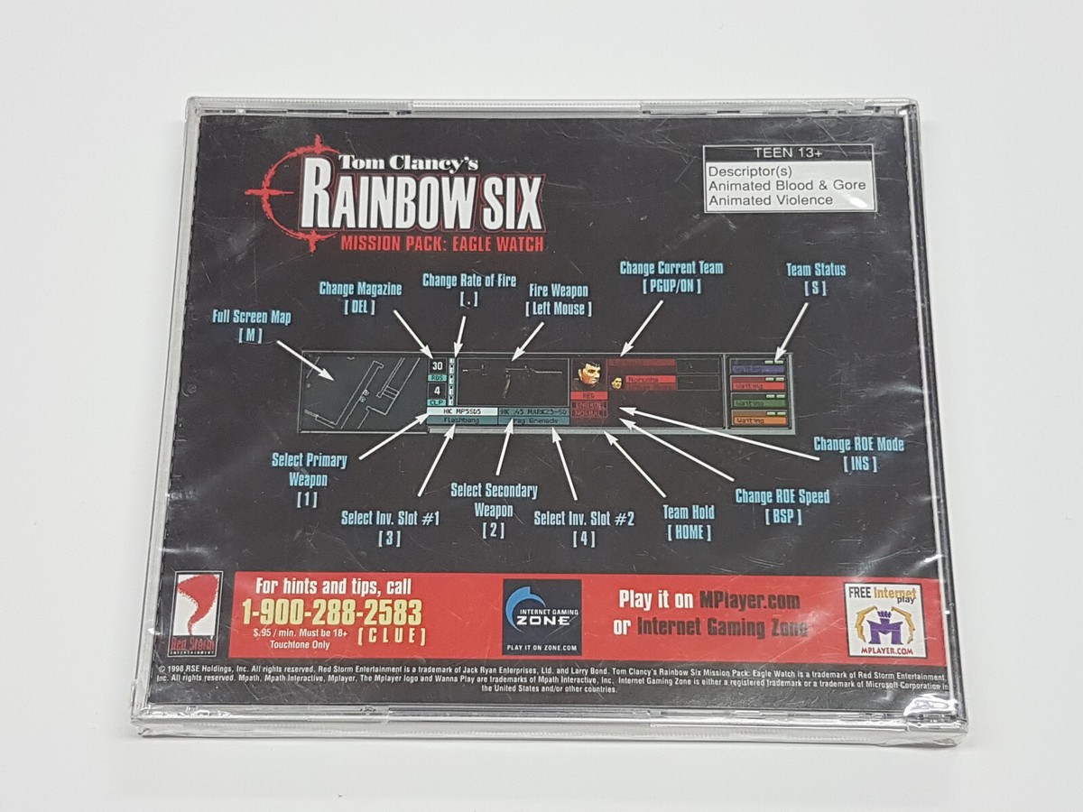 Tom Clancy's Rainbow Six Mission Pack: Eagle Watch CD Case Brand