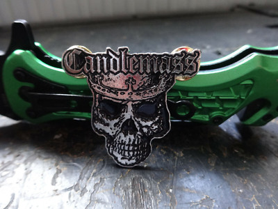 Metal Pin Badge Battle Jacket Kutte Doom Metal Candlemass Solitude  xxx