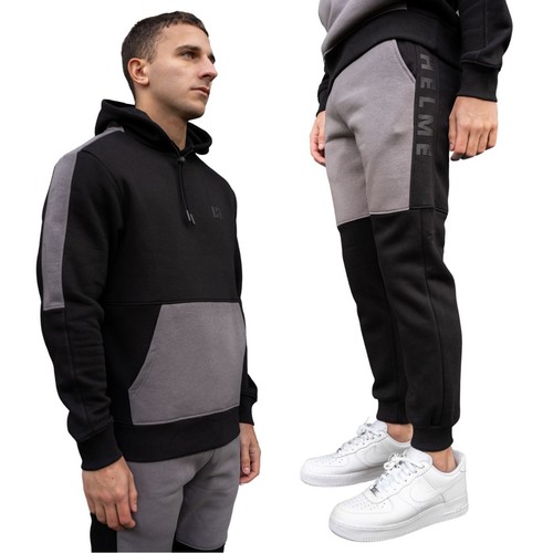 Traje de chándal para hombre ajuste regular casco conjunto completo con capucha parte superior parte inferior para correr S M L XL 2XL - Imagen 3 de 11
