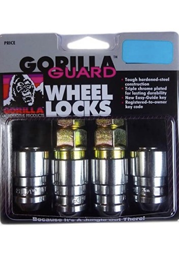 Gorilla Guard Acorn Wheel Locks 14x1.50 Bulge Chrome M14x1.5  61641-2K (2Keys) - Picture 2 of 8