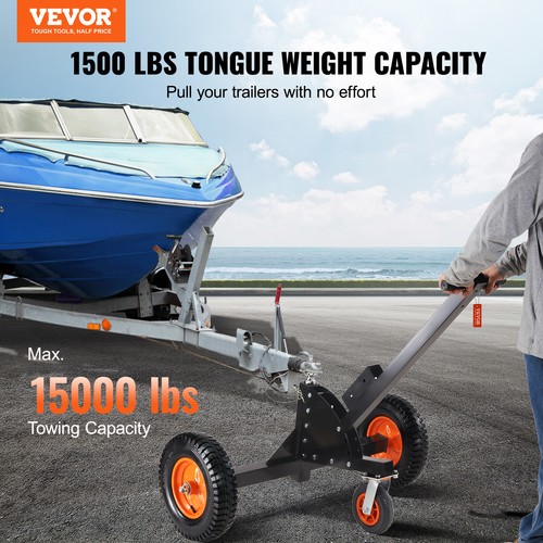 VEVOR 1500lbs 2 in 1 Trailer Dolly 23.6''-35.4'' Height 2'' Ball with Caster - Bild 2 von 12