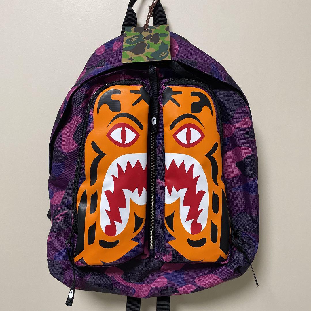 NEW A BATHING APE backpack COLOR CAMO TIGER DAY PACK M Shipped from Japan