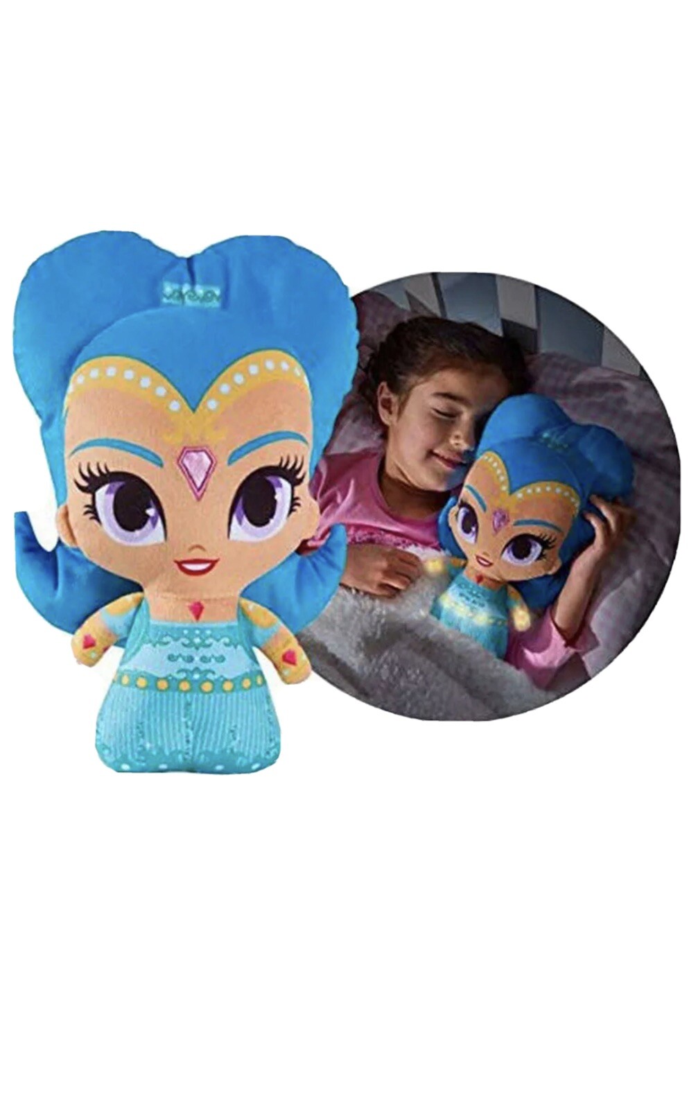 GoGlow Shimmer and Shine Nahal Light Up Bedtime Pal Soft Toy Night Light,