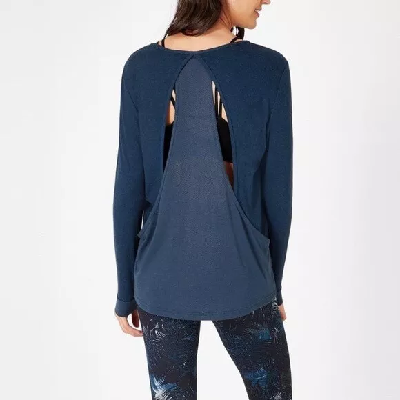 sweaty-betty enchant drape back long sleeve shirt