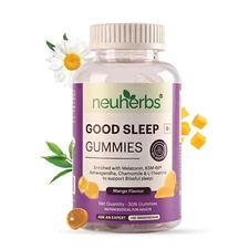 Neuherbs Good Sleep For Men & Women | KSM-66 Ashwagandha - 30 Gummies