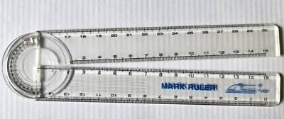 Mark Ruler With Magnifier Angle Finder School Maths Ruler