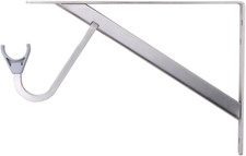 John Sterling  Heavy Duty Mensola E Asta Staffa Brushed Nickel