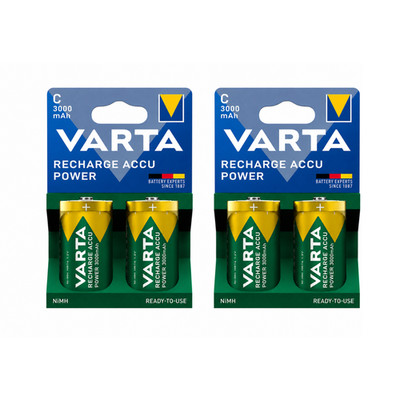 4x VARTA Recharge Accu Power C 3000 mAh    NiMH Akkus