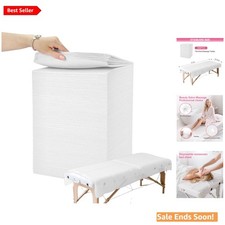 Breathable White Disposable Massage Sheets - 200 Pcs 31" x 71" for Spas  Salons