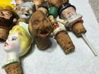 vintage lot bottle stoppers moving eyes tounge- Beefeater- carved head etc. — photo 9