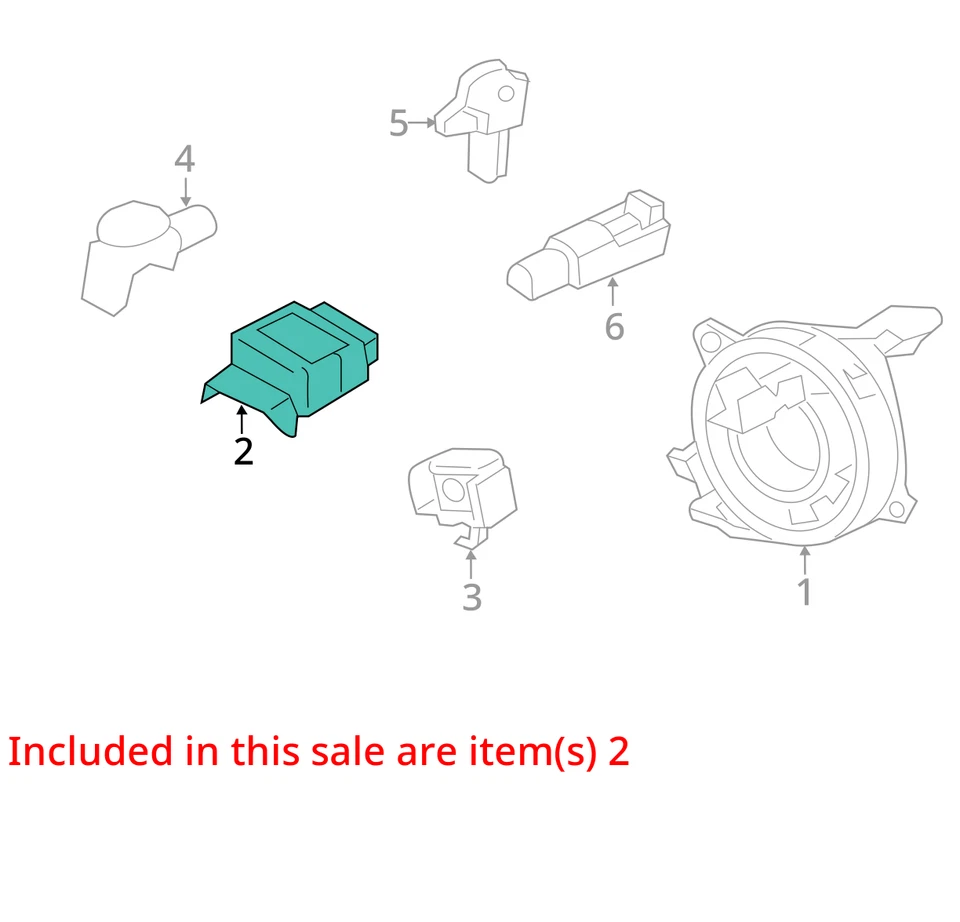 Unidad de módulo de control de bolsa de aire de airbag Ford Focus 2016 2017 2018 OEM Foto 4 de 4