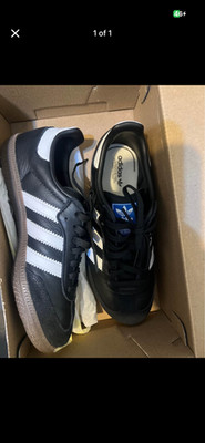 Adidas Samba J Youth Black/White Gum Shoes 1.5Y IF1945