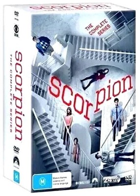 Scorpion: The Complete Series | Season 1-4 (DVD, 24 Discs) NEW & SEALED