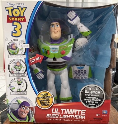 Thinkway Toys Toy Story 3 Ultimate Buzz Lightyear Programmable Robot UNOPENED 