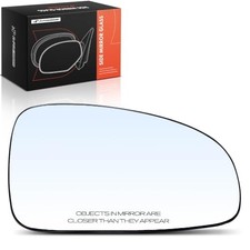 Right Passenger Side Heated Mirror Glass with Backing Plate - Compatible with